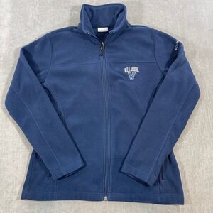 Villanova Wildcats Womens‎ Large Blue Columbia Fleece Full Zip Jacket